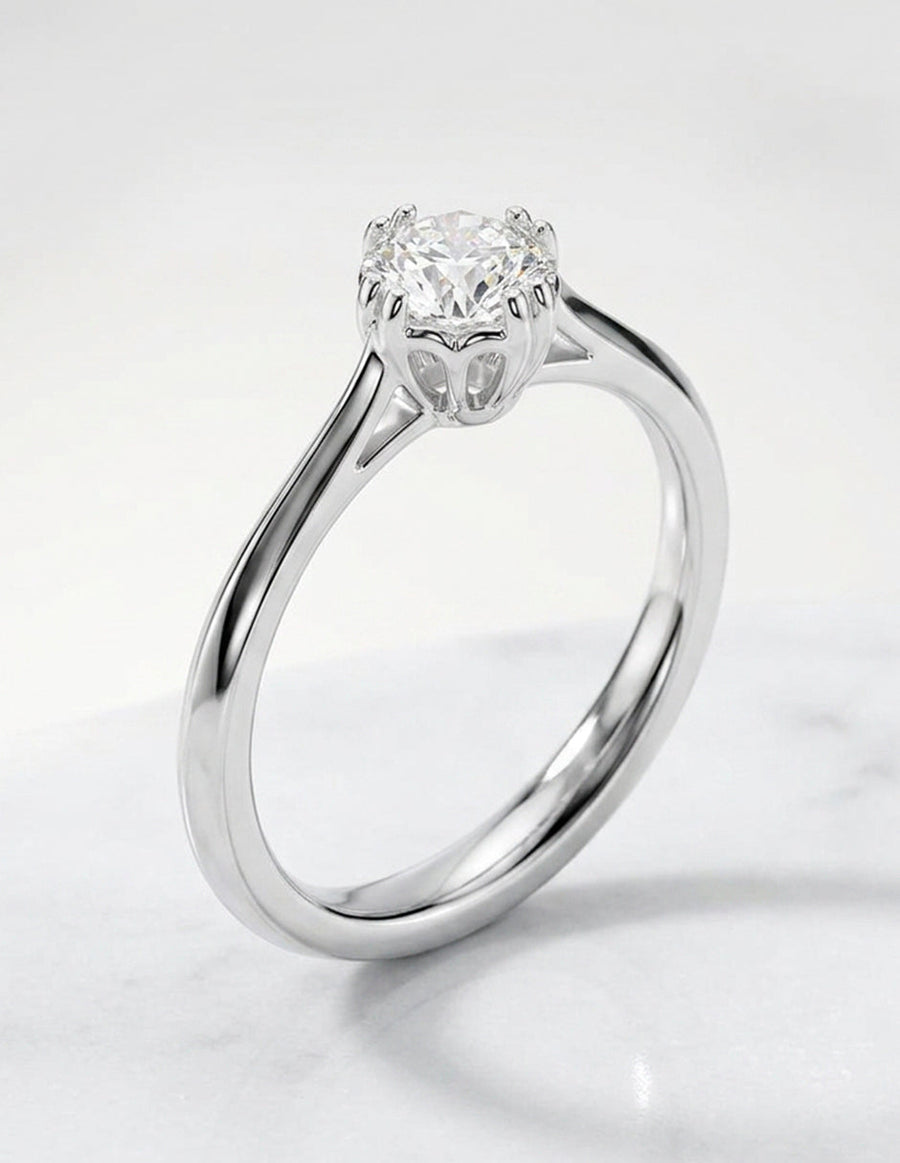 Anillo de Compromiso - solitario - AMORE21-RD-CZ