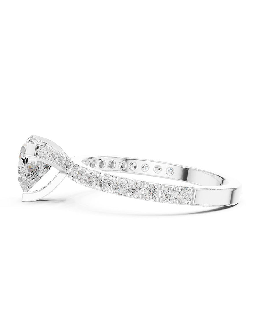 Anillo de compromiso - piedras laterales - AMORE218-HE-LG