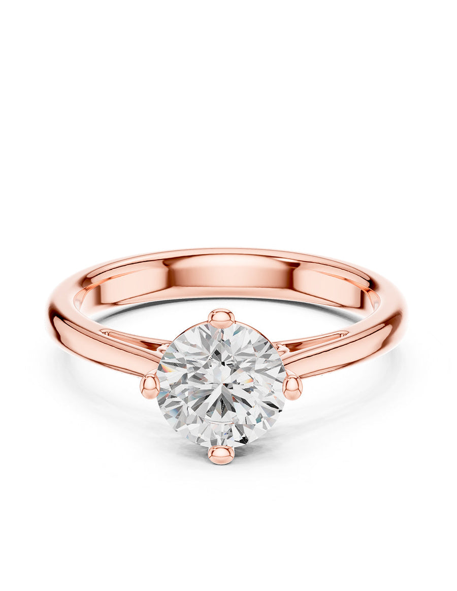 Anillo de Compromiso - solitario - AMORE22-RD-CZ