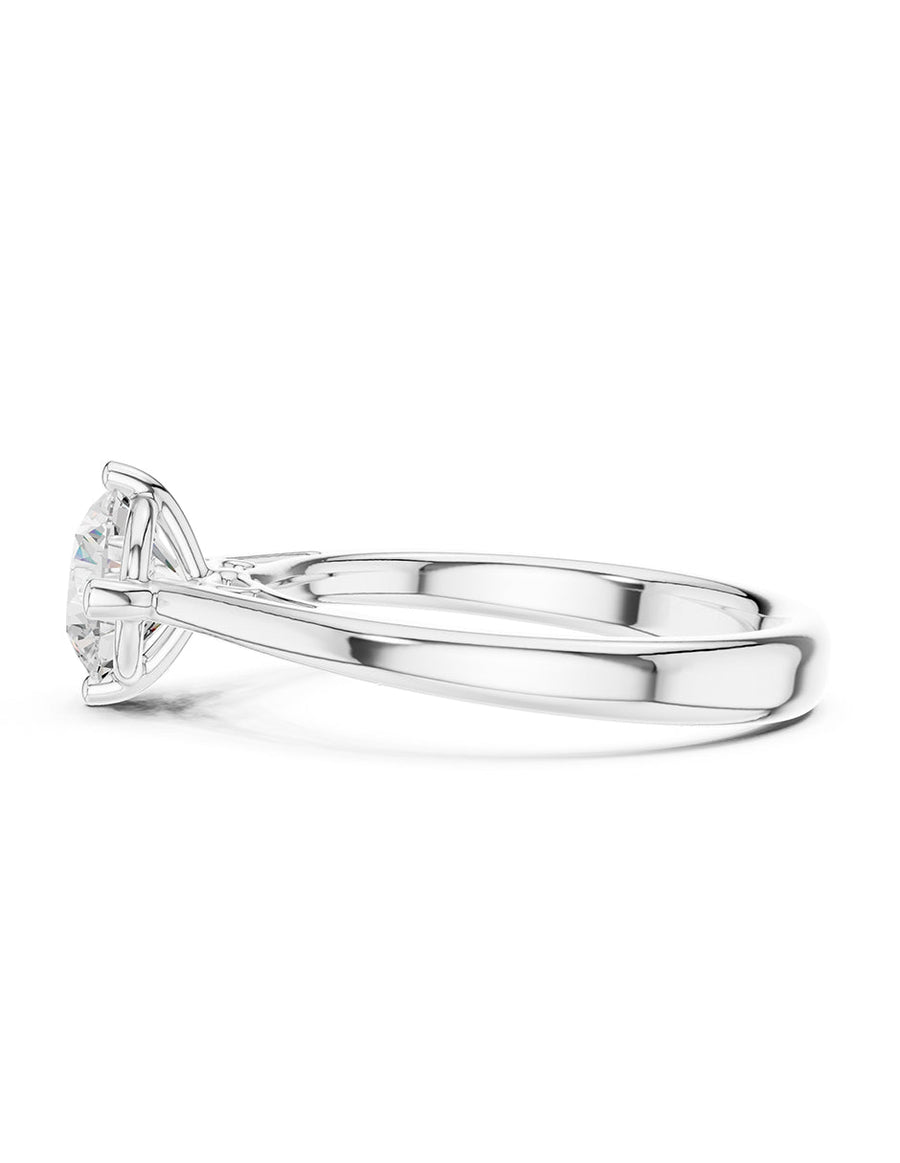 Anillo de Compromiso - solitario - AMORE22-RD-CZ