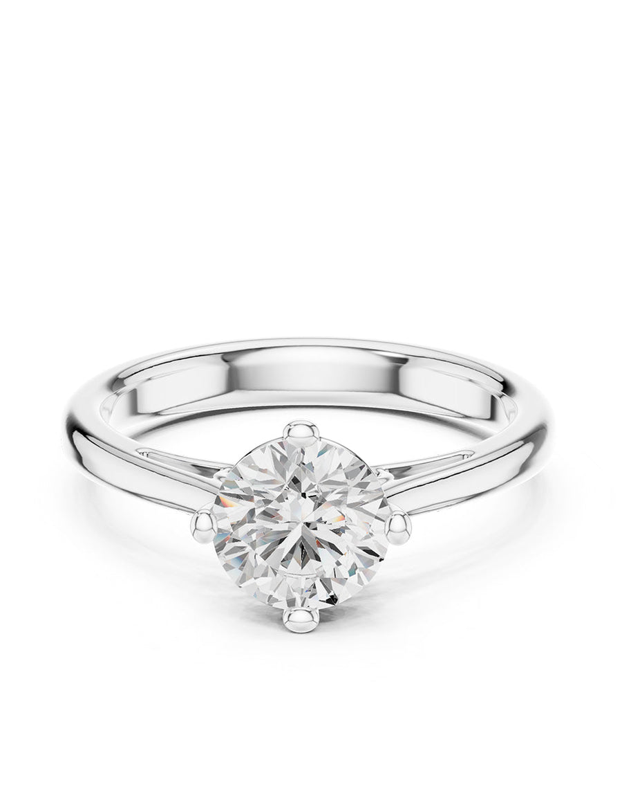Anillo de Compromiso - solitario - AMORE22-RD-CZ