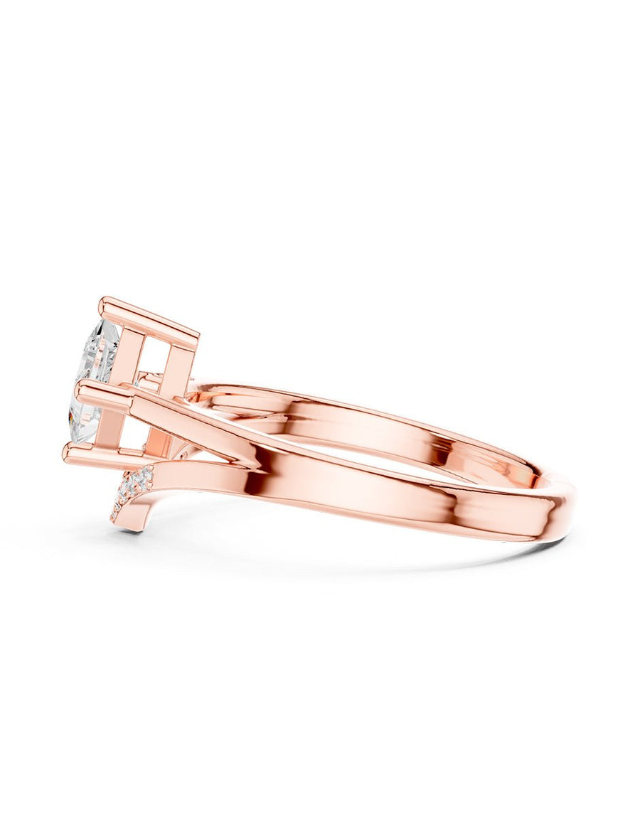 Anillo de compromiso - piedras laterales - AMORE226-PR-LG