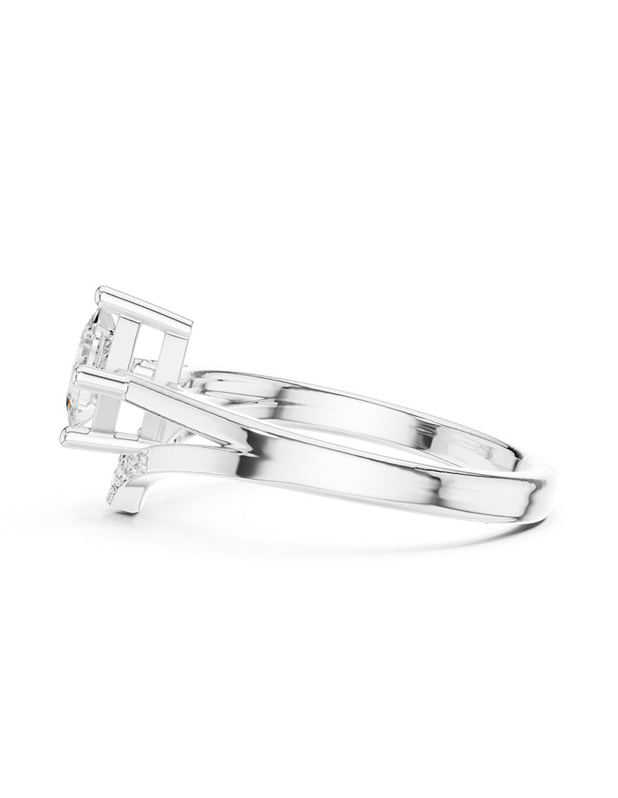 Anillo de compromiso - piedras laterales - AMORE226-PR-LG