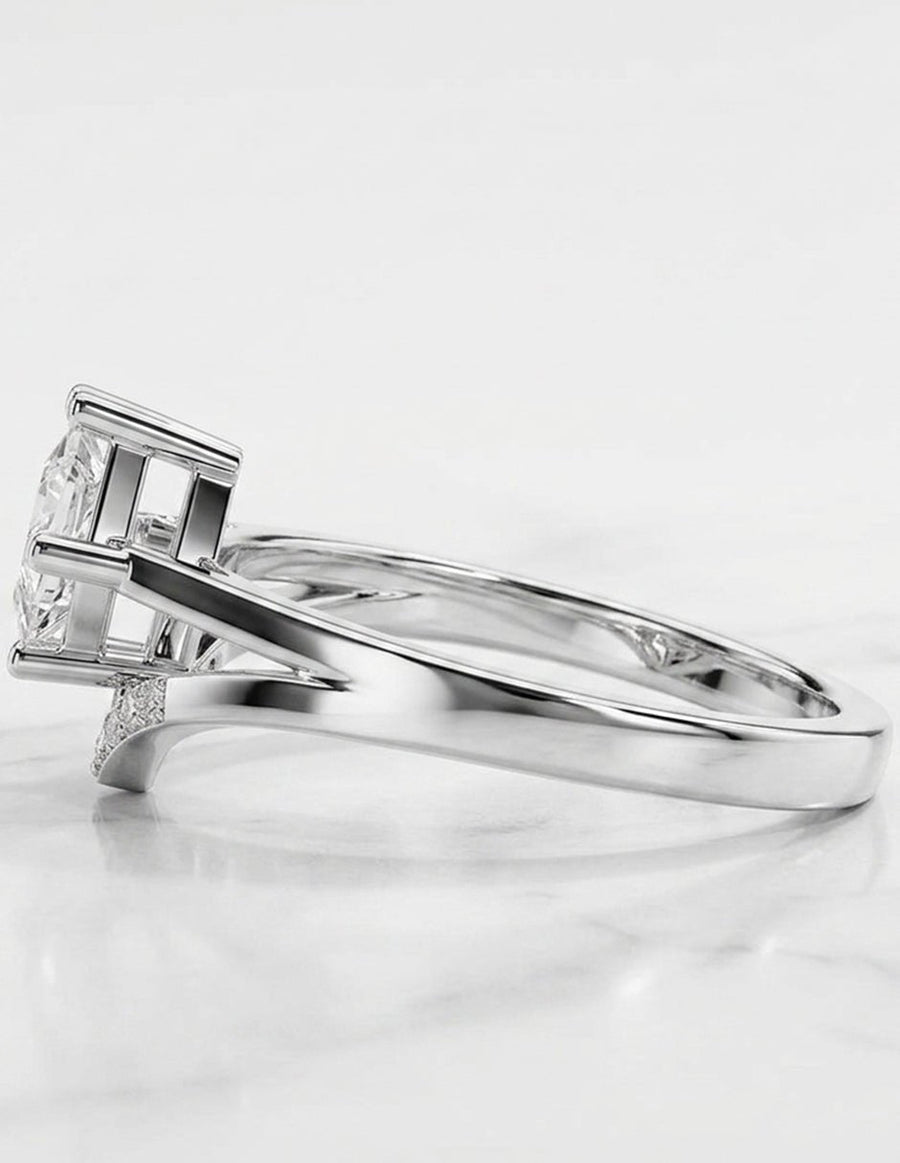 Anillo de compromiso - piedras laterales - AMORE226-PR-LG