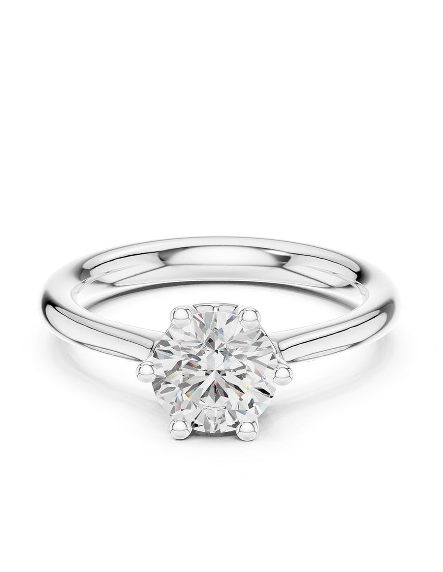 Anillo de Compromiso - solitario - AMORE23-RD-CZ