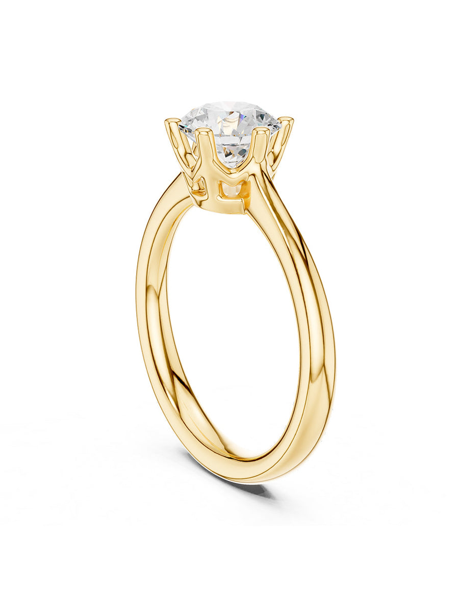 Anillo de Compromiso - solitario - AMORE23-RD-CZ