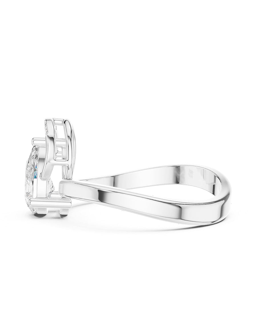 Anillo de compromiso - piedras laterales - AMORE237-PE-LG