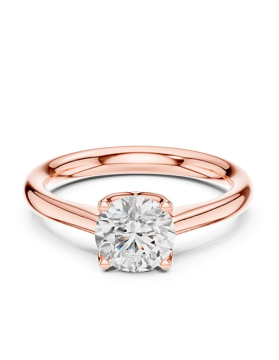 Anillo de Compromiso - solitario - AMORE24-RD-CZ