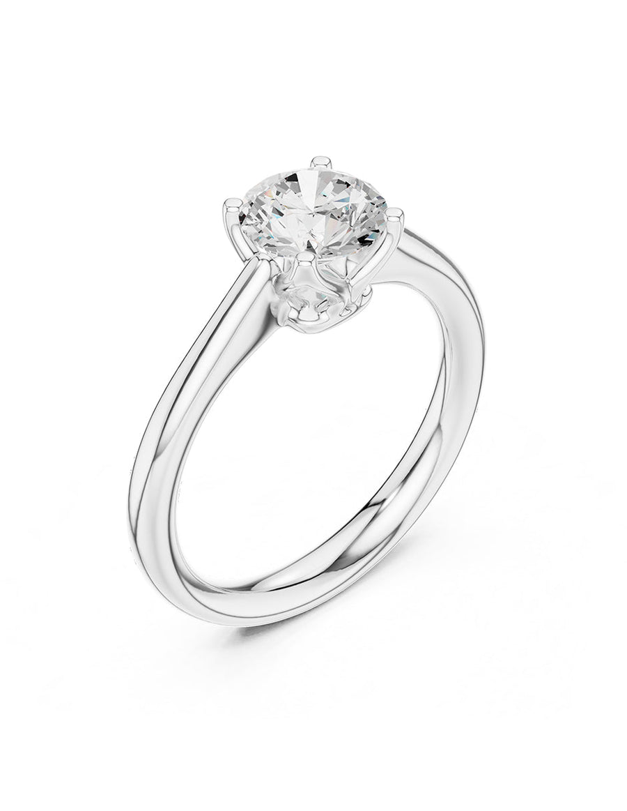 Anillo de Compromiso - solitario - AMORE24-RD-CZ