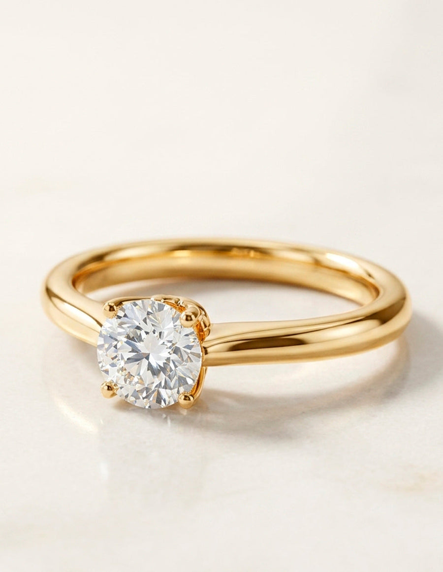 Anillo de Compromiso - solitario - AMORE24-RD-CZ