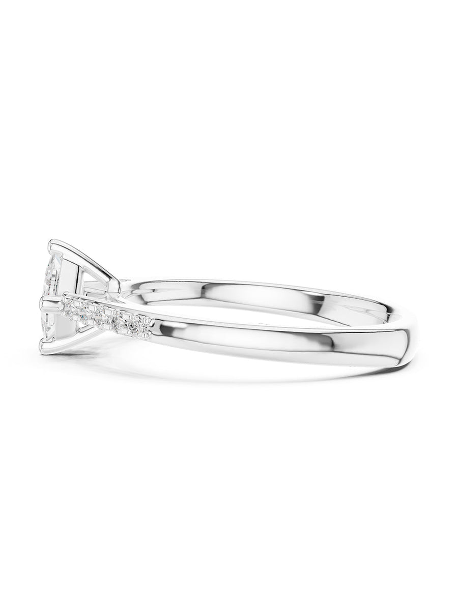 Anillo de compromiso - piedras laterales - AMORE246-PR-LG