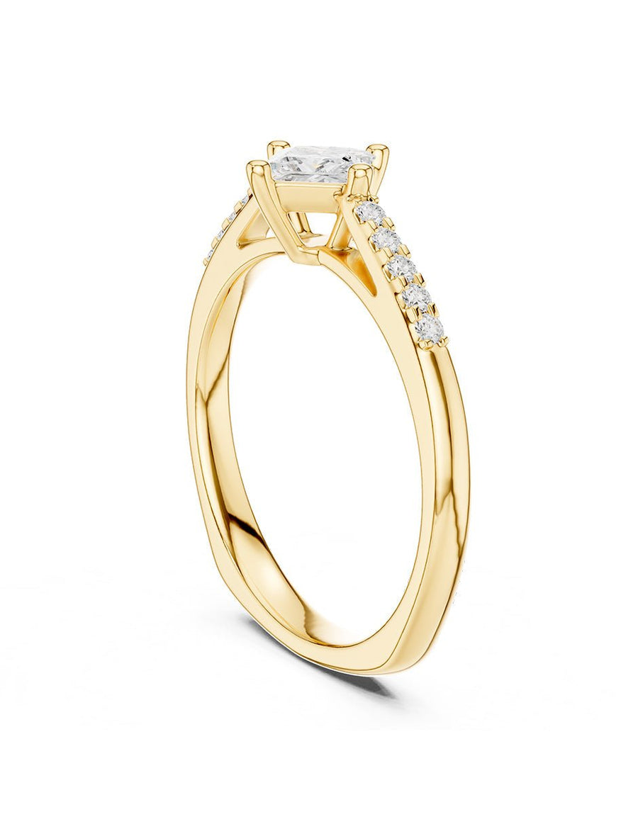 Anillo de compromiso - piedras laterales - AMORE246-PR-LG