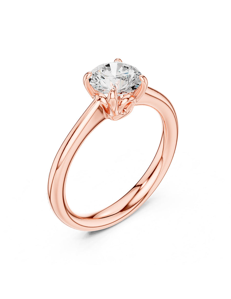 Anillo de Compromiso - solitario - AMORE25-RD-CZ