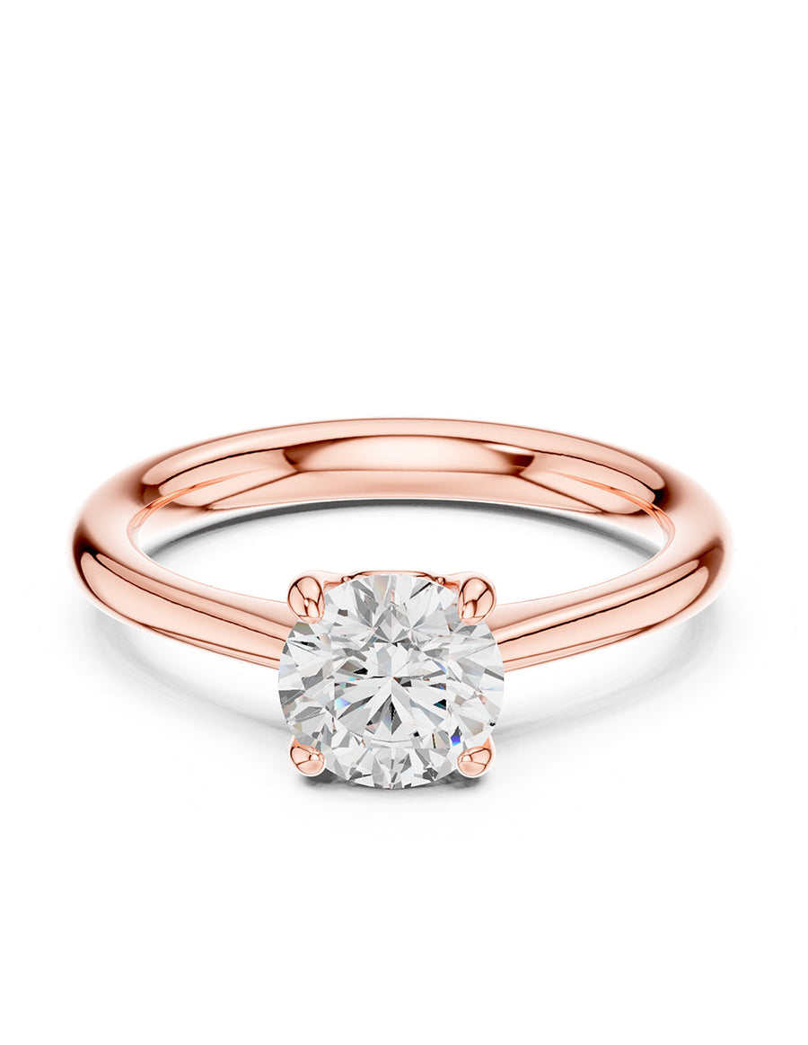 Anillo de Compromiso - solitario - AMORE25-RD-CZ