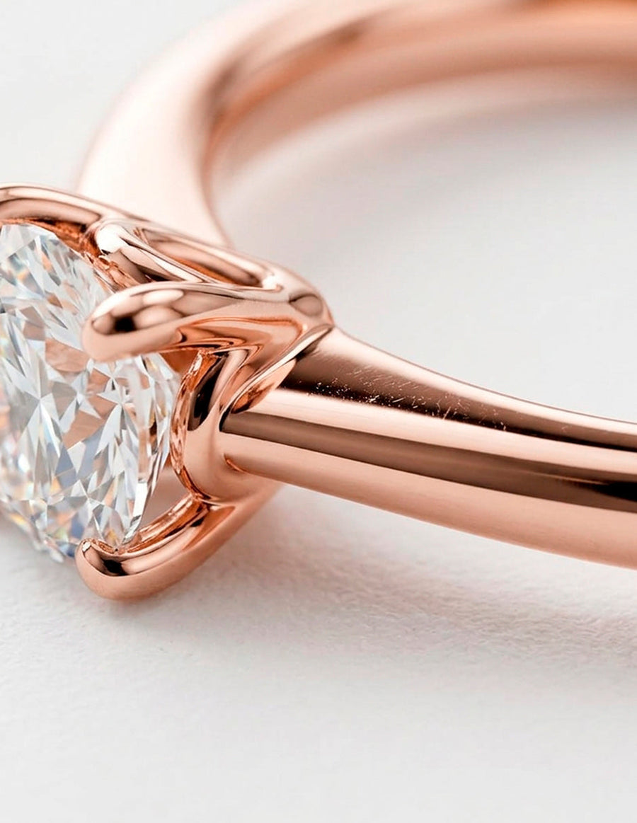 Anillo de Compromiso - solitario - AMORE25-RD-CZ