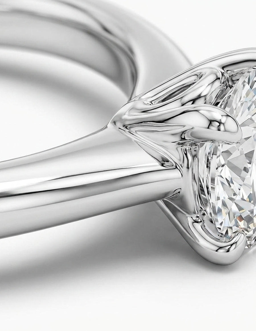 Anillo de Compromiso - solitario - AMORE25-RD-CZ