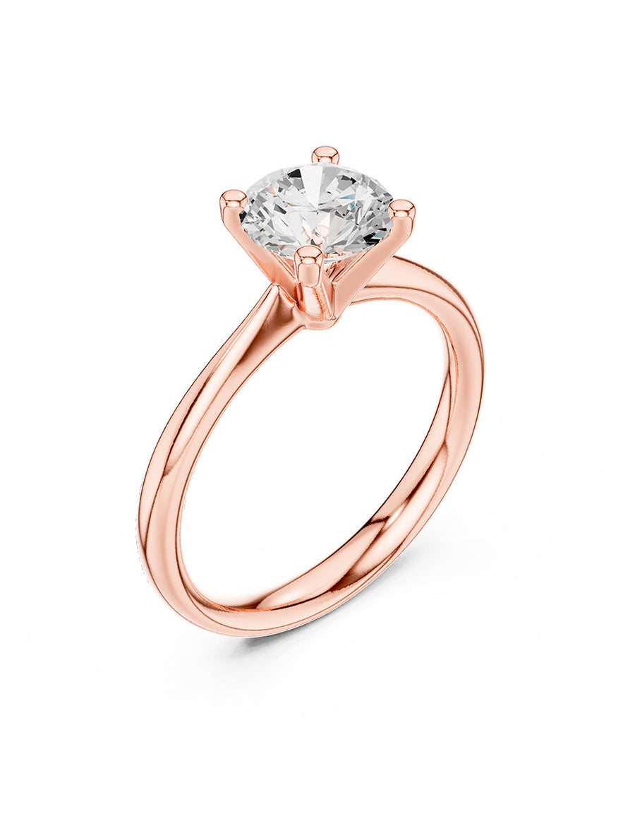 Anillo de Compromiso - solitario - AMORE26-RD-CZ