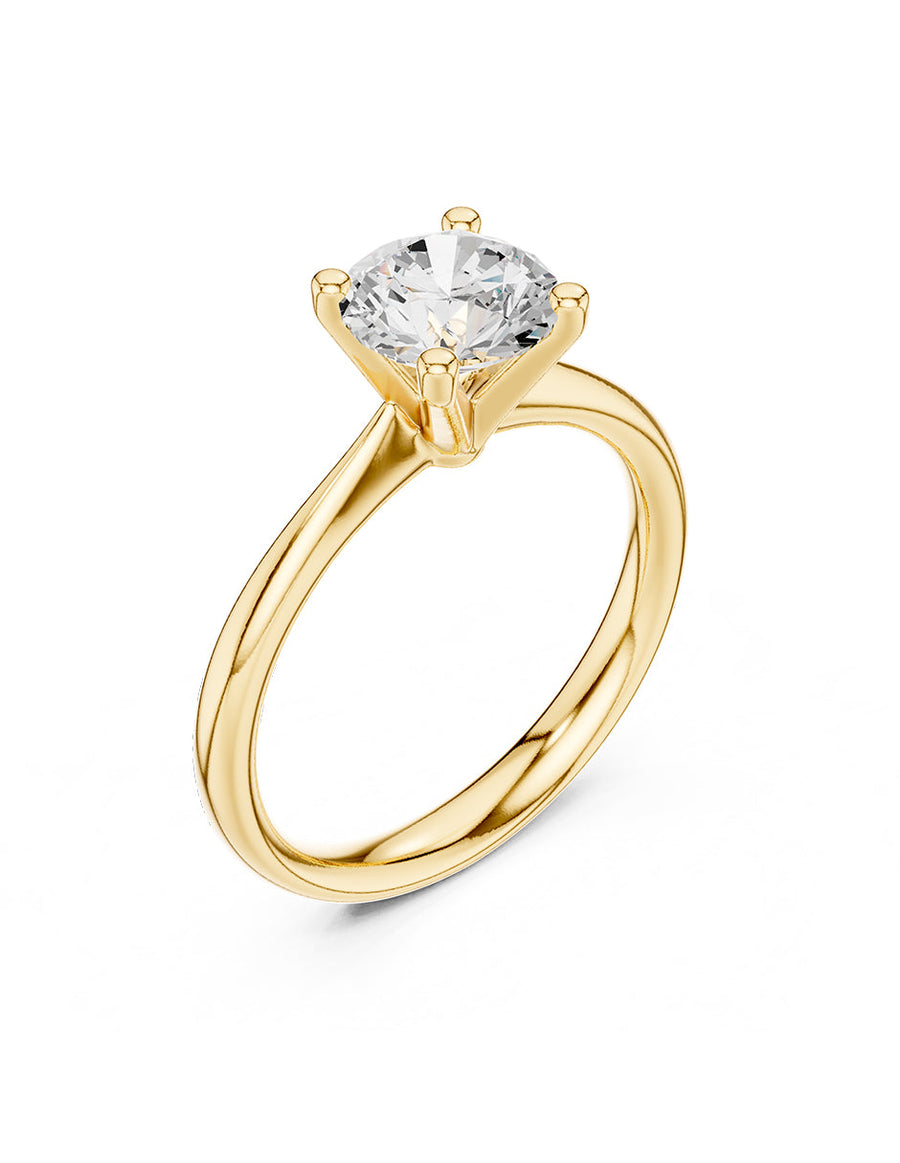 Anillo de Compromiso - solitario - AMORE26-RD-CZ