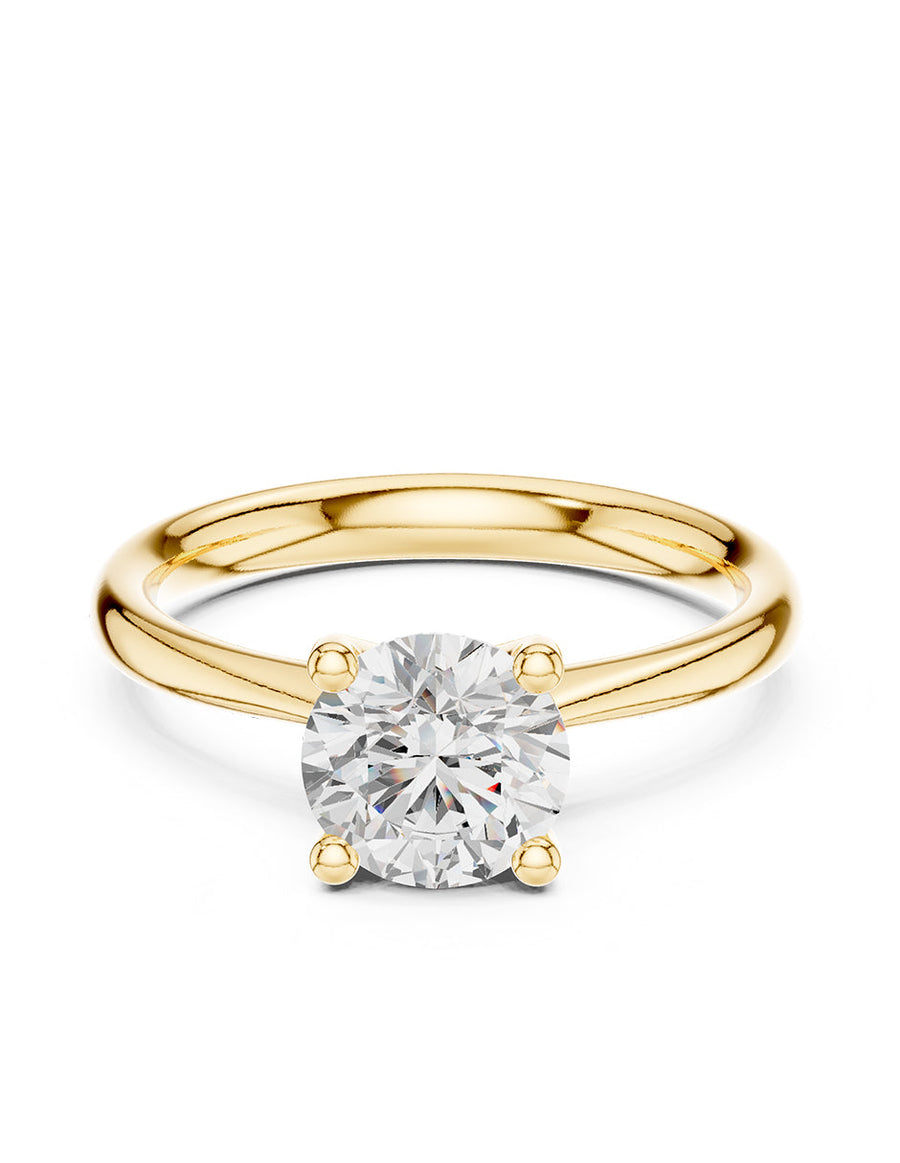 Anillo de Compromiso - solitario - AMORE26-RD-CZ