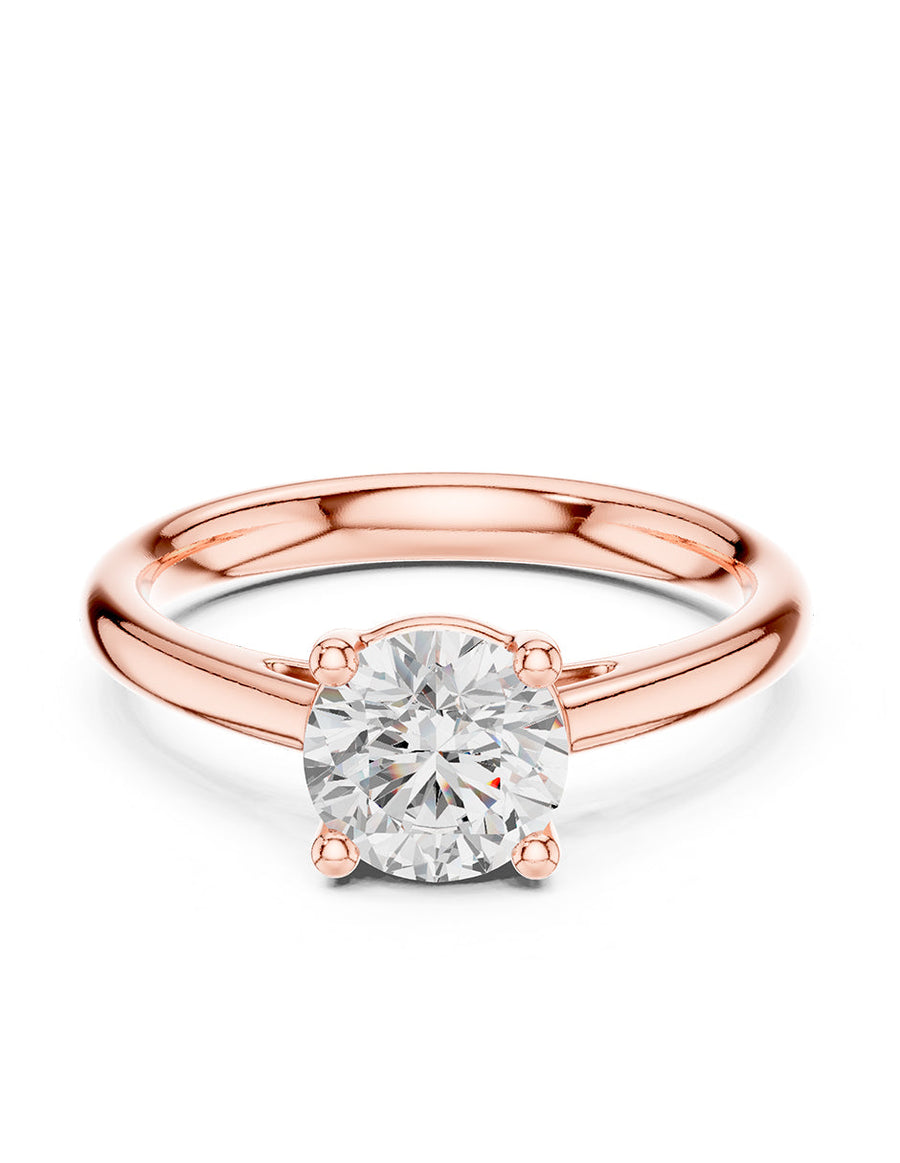 Anillo de Compromiso - solitario - AMORE27-RD-CZ