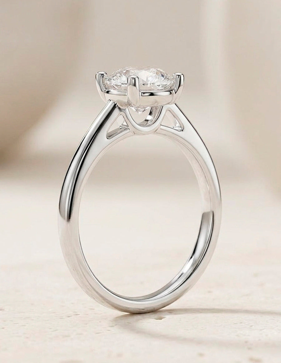 Anillo de Compromiso - solitario - AMORE27-RD-CZ