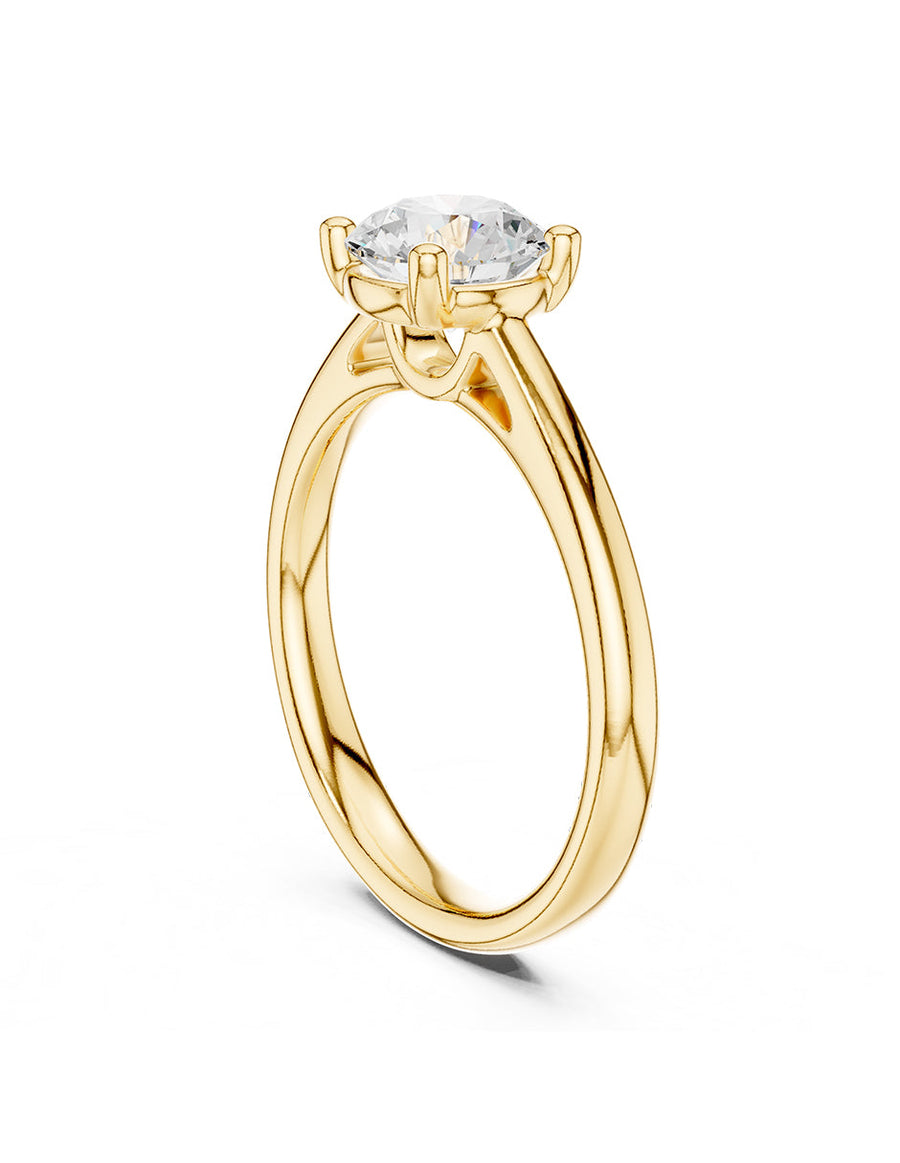 Anillo de Compromiso - solitario - AMORE27-RD-CZ