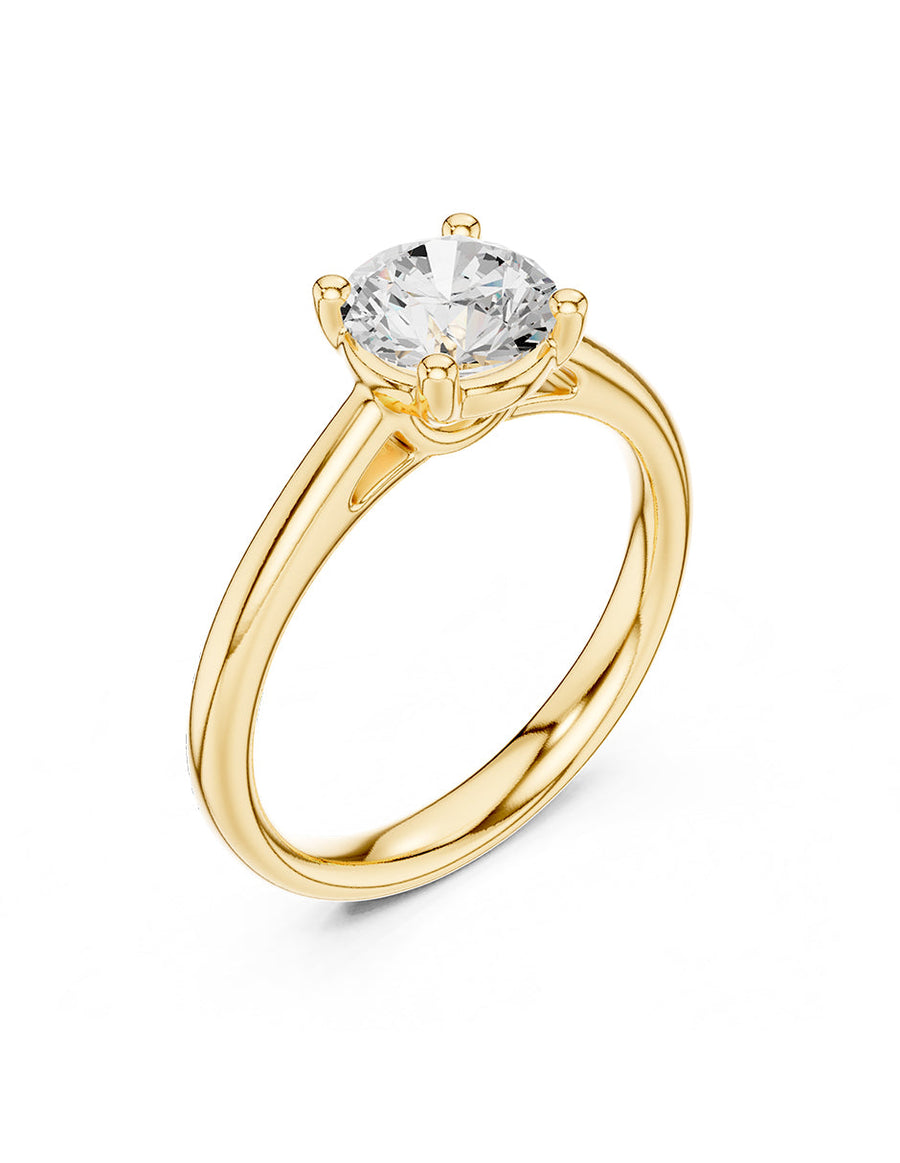 Anillo de Compromiso - solitario - AMORE27-RD-CZ