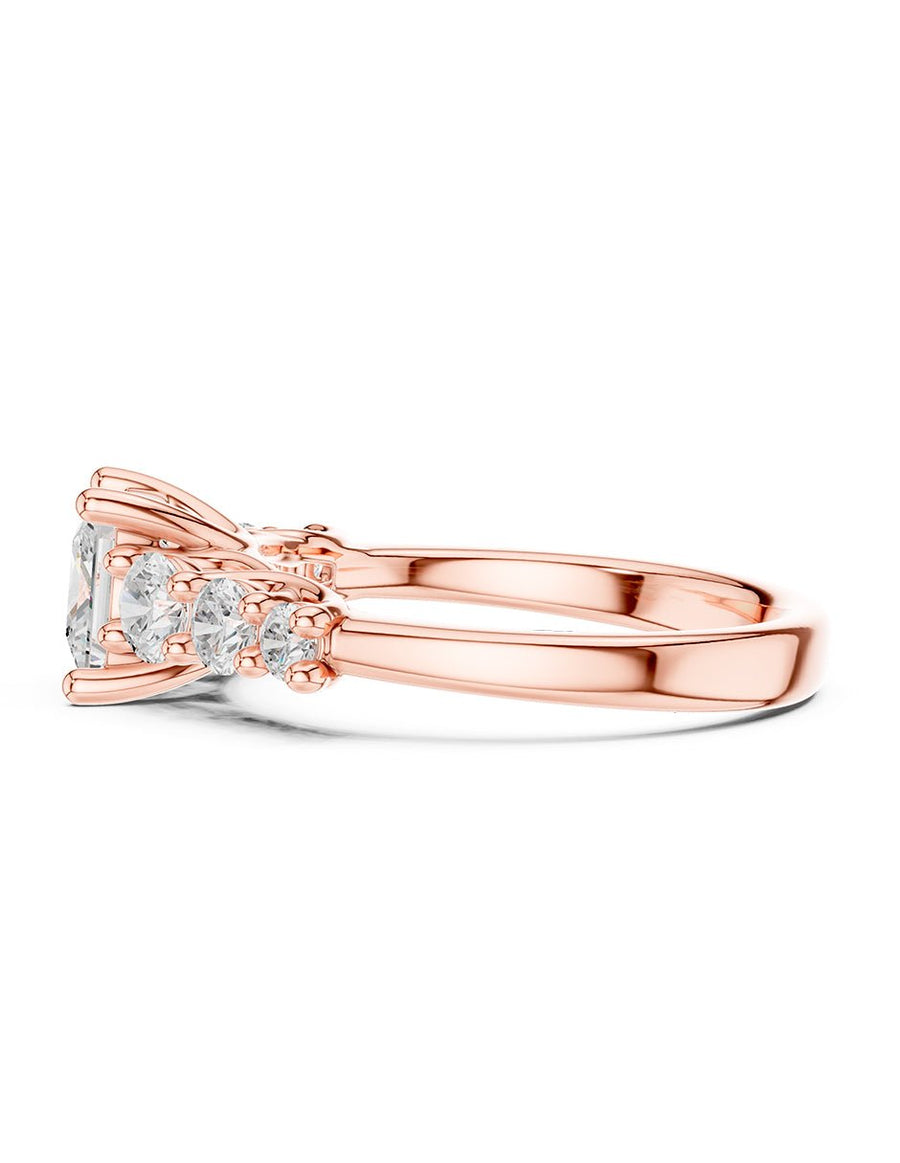 Anillo de compromiso - piedras laterales - AMORE272-PR-LG