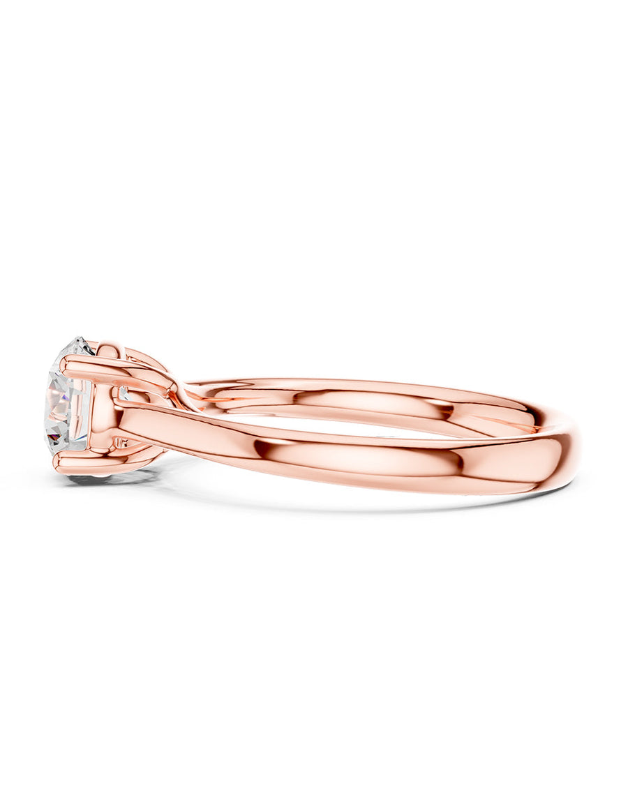 Anillo de Compromiso - solitario - AMORE28-RD-CZ