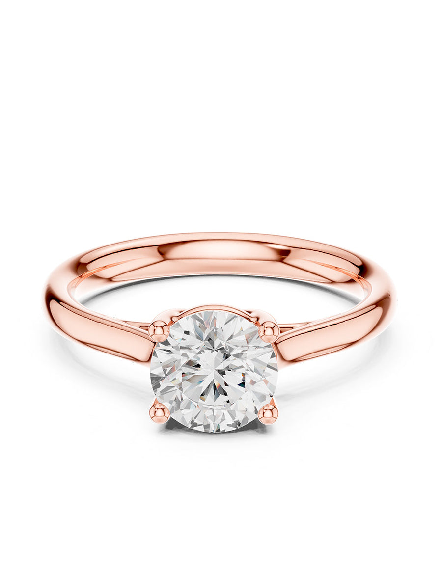 Anillo de Compromiso - solitario - AMORE28-RD-CZ