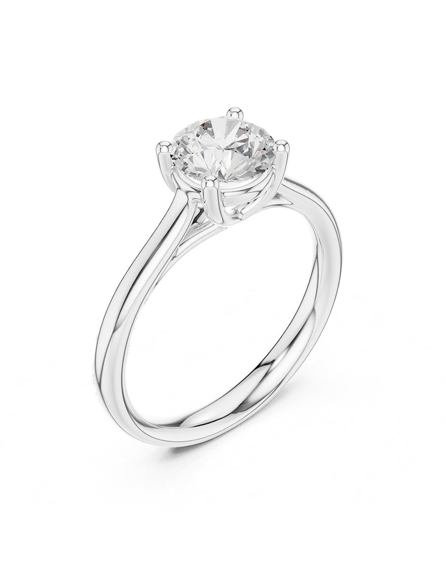 Anillo de Compromiso - solitario - AMORE28-RD-CZ