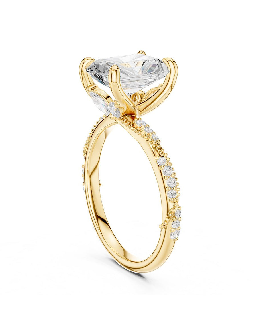 Anillo de compromiso - piedras laterales - AMORE282-RA-LG