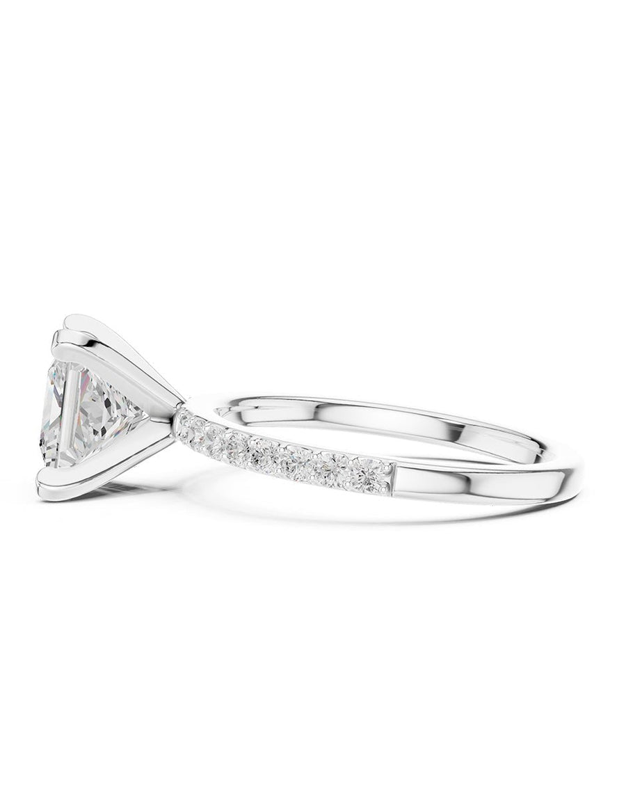 Anillo de compromiso - piedras laterales - AMORE283-PR-LG