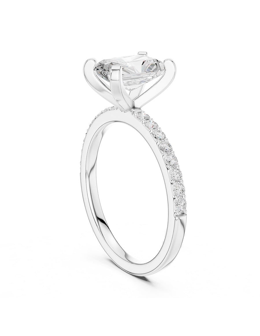 Anillo de compromiso - piedras laterales - AMORE283-RA-LG