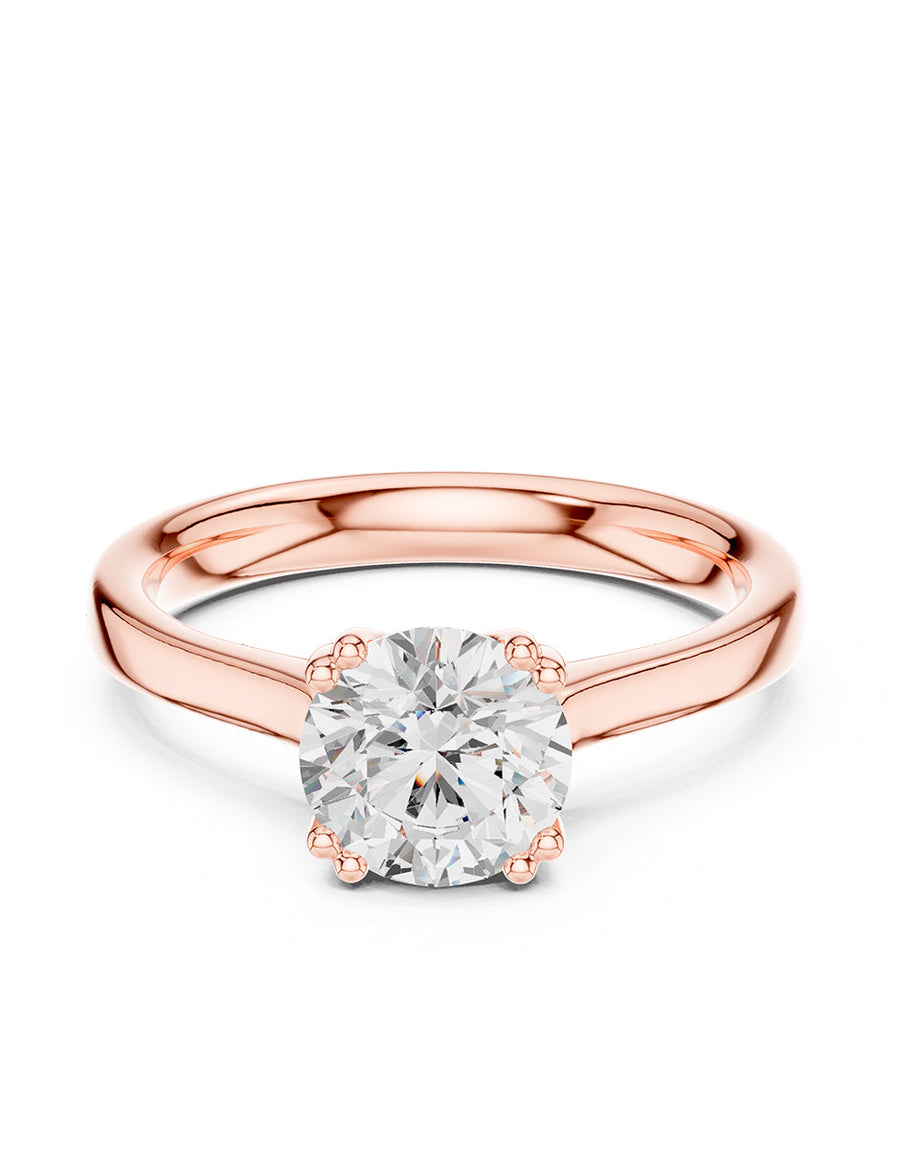 Anillo de Compromiso - solitario - AMORE29-RD-CZ