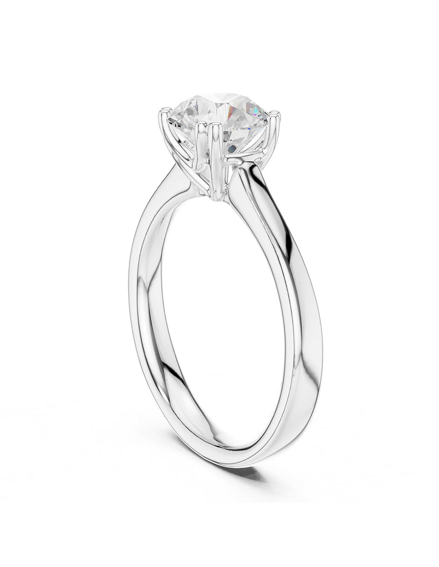 Anillo de Compromiso - solitario - AMORE29-RD-CZ