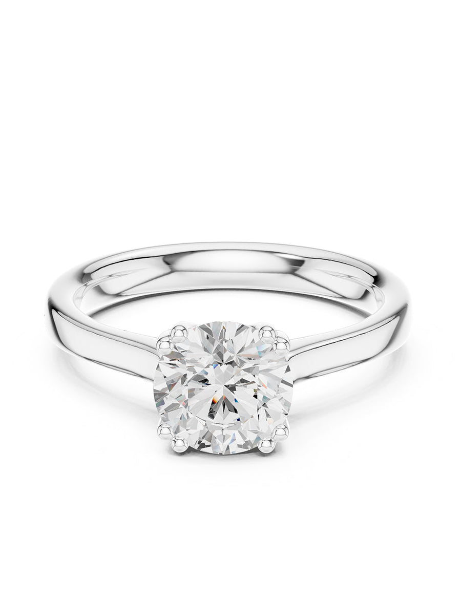 Anillo de Compromiso - solitario - AMORE29-RD-CZ