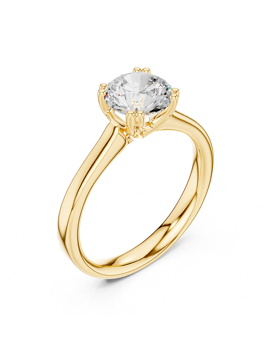 Anillo de Compromiso - solitario - AMORE29-RD-CZ