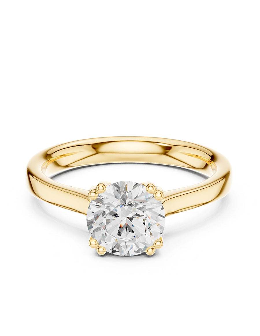 Anillo de Compromiso - solitario - AMORE29-RD-CZ