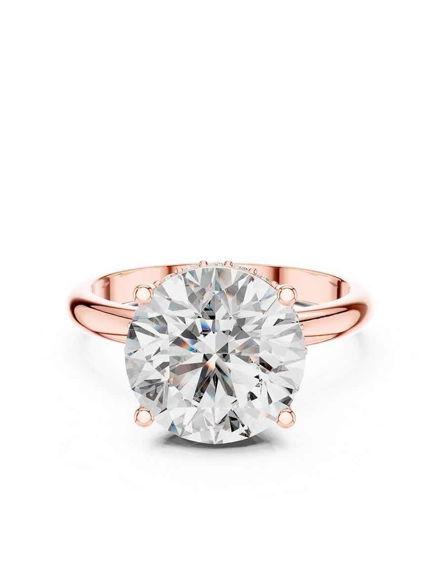 Anillo de compromiso - piedras laterales - AMORE298-RD-LG