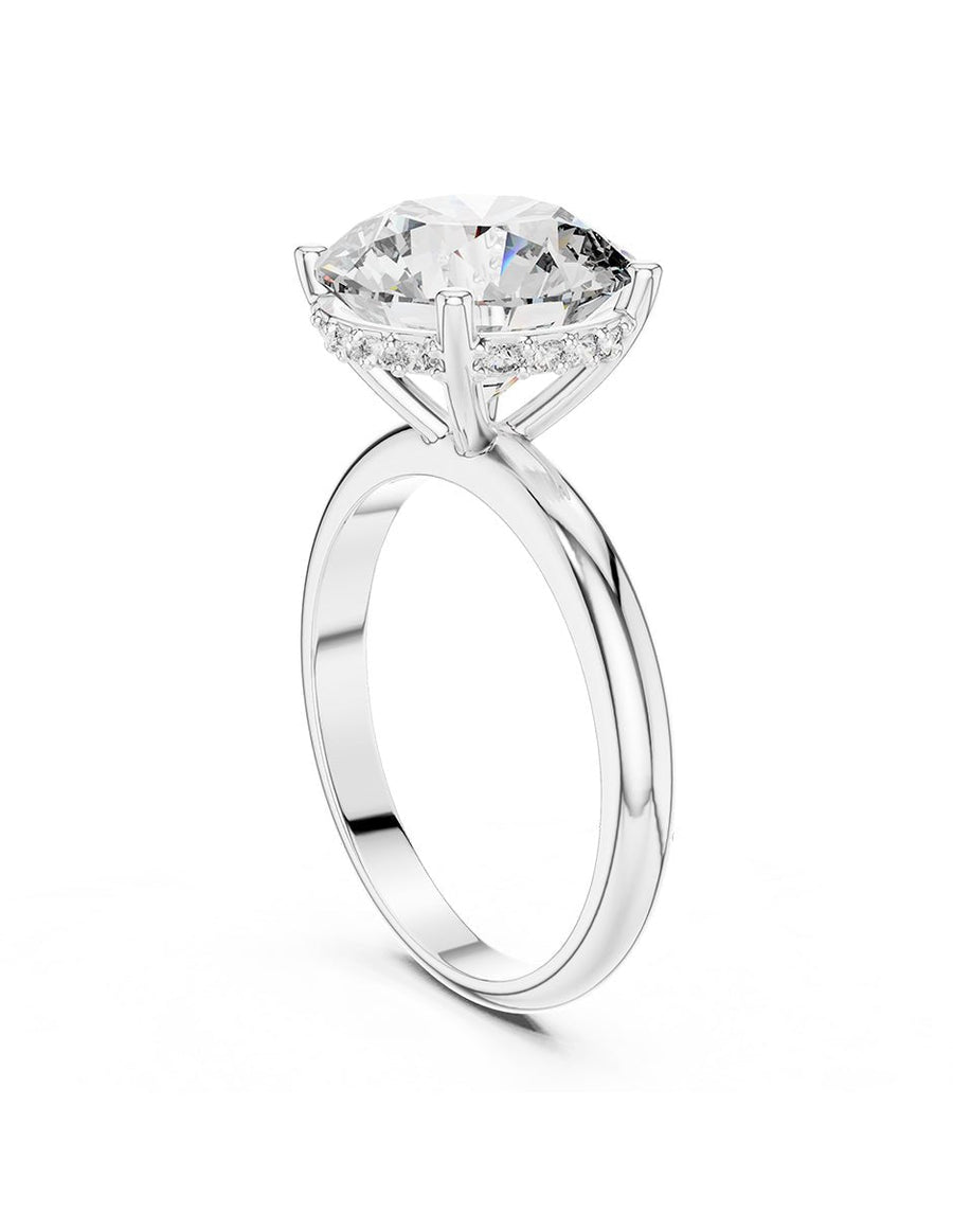 Anillo de compromiso - piedras laterales - AMORE298-RD-LG