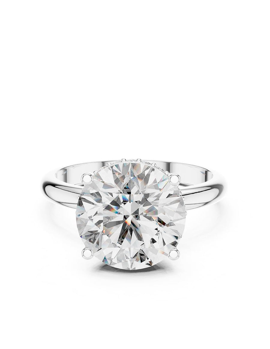 Anillo de compromiso - piedras laterales - AMORE298-RD-LG