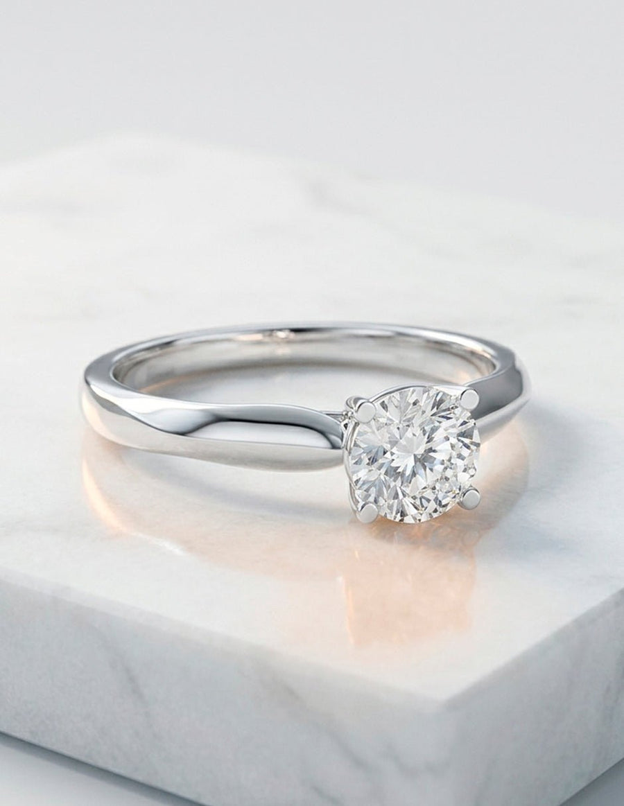Anillo de Compromiso - solitario - AMORE3-RD-CZ