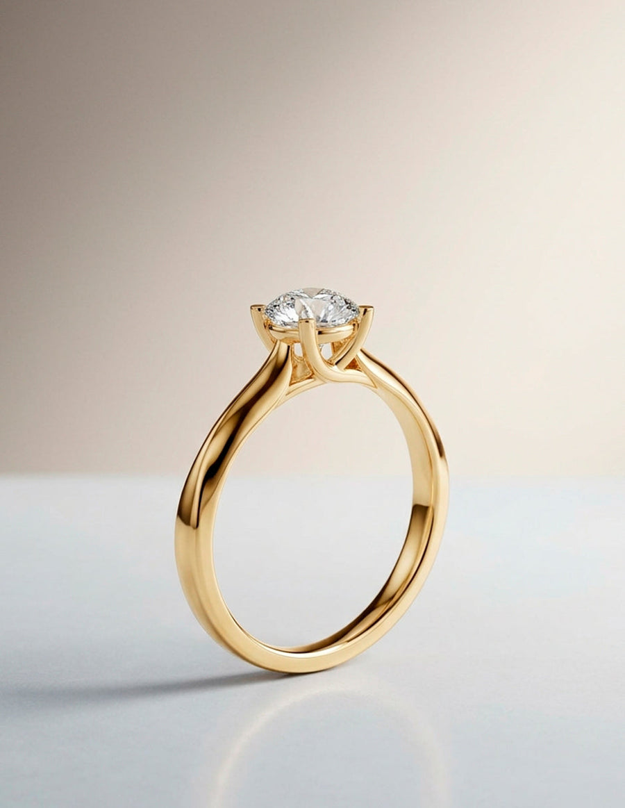Anillo de Compromiso - solitario - AMORE3-RD-CZ