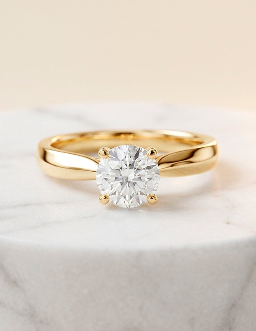 Anillo de Compromiso - solitario - AMORE3-RD-CZ