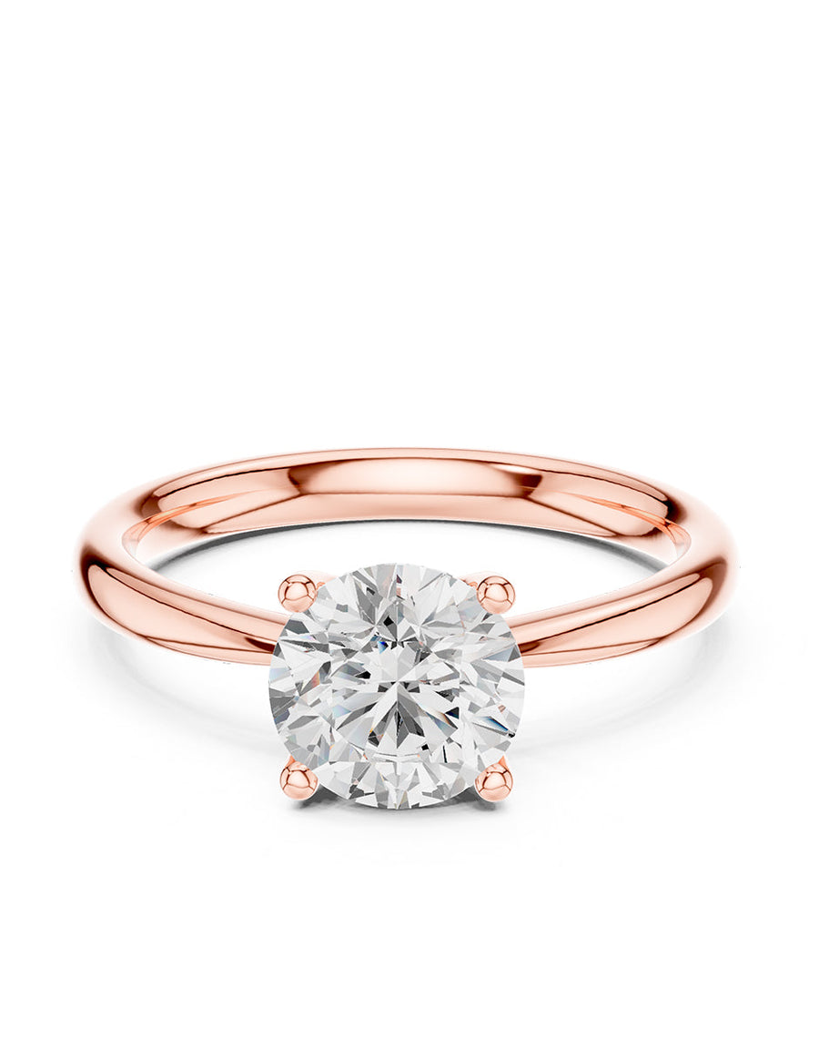 Anillo de Compromiso - solitario - AMORE30-RD-CZ