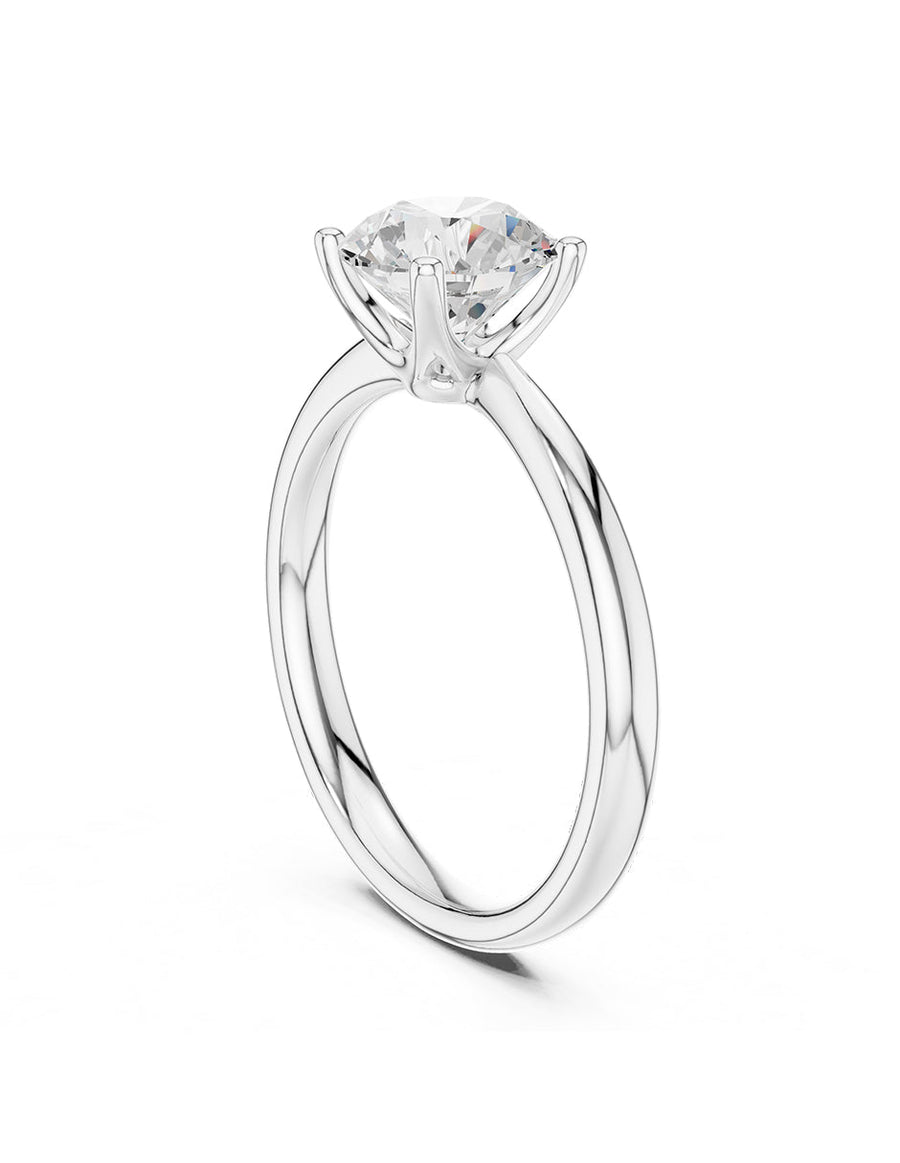 Anillo de Compromiso - solitario - AMORE30-RD-CZ