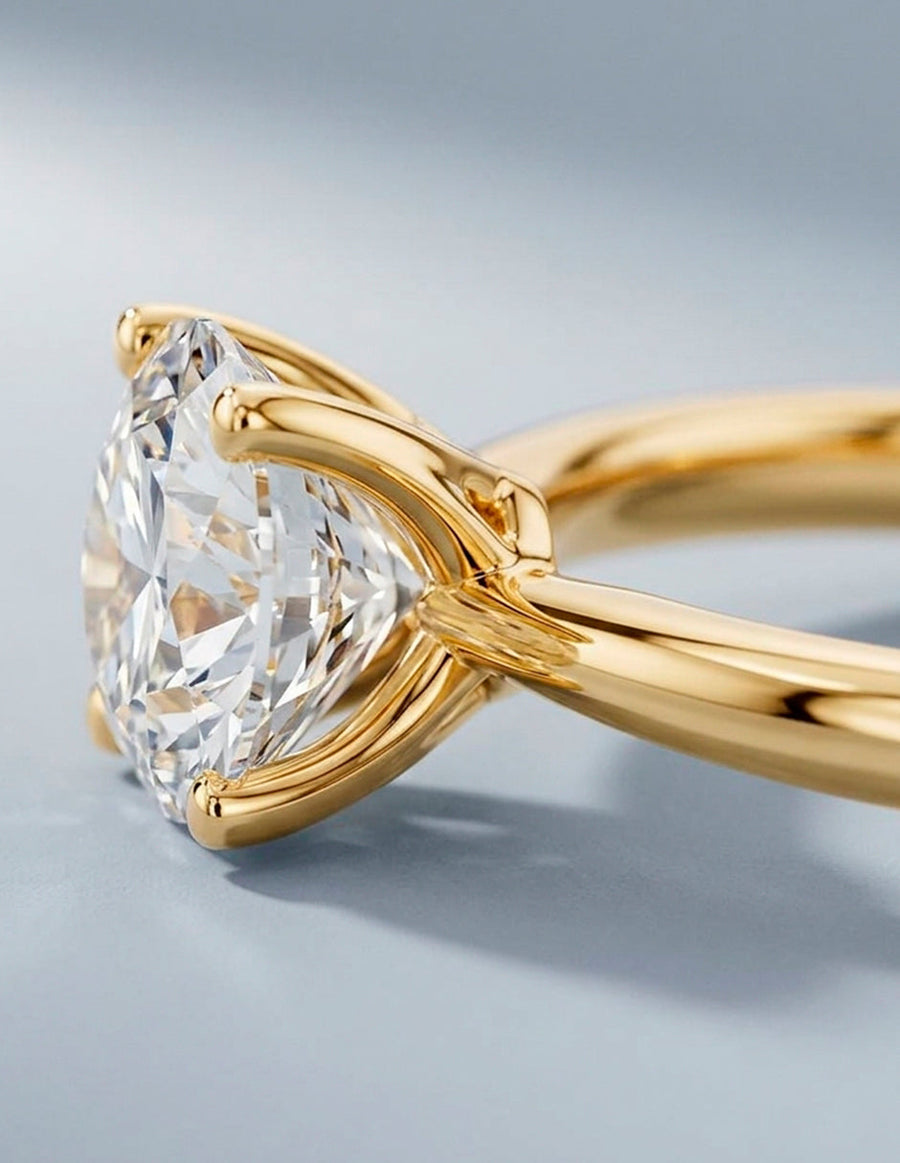 Anillo de Compromiso - solitario - AMORE30-RD-CZ