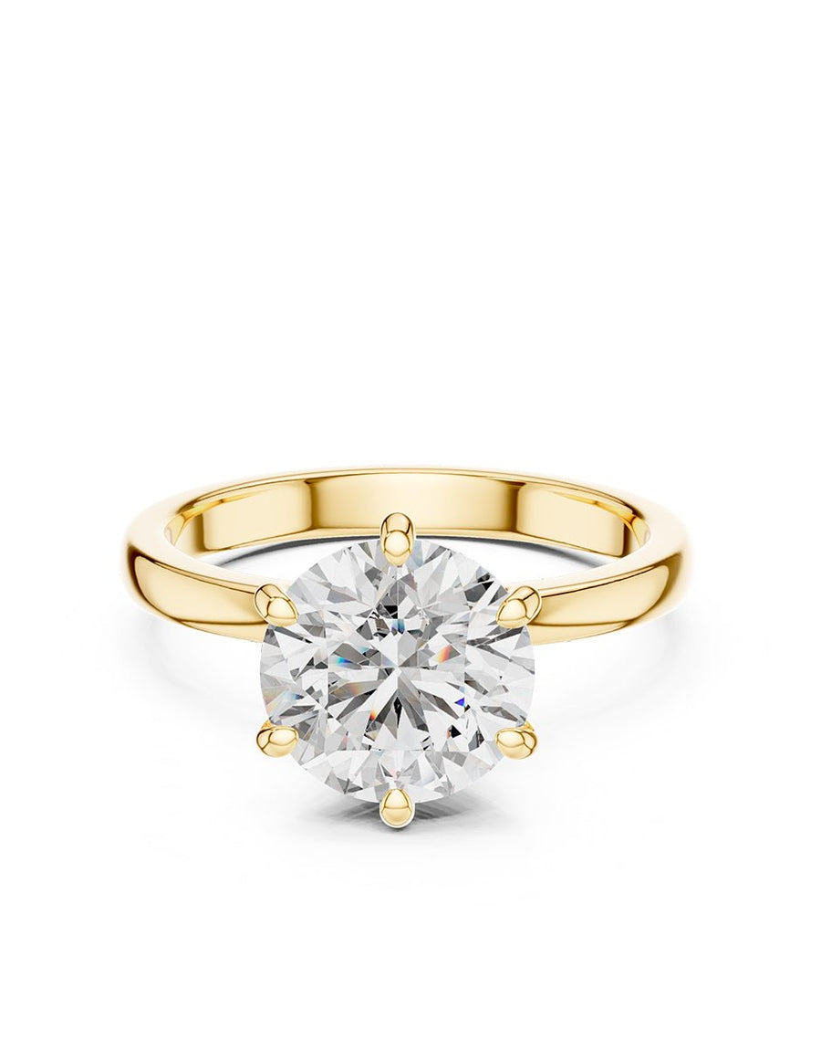 Anillo de compromiso - piedras laterales - AMORE302-RD-LG