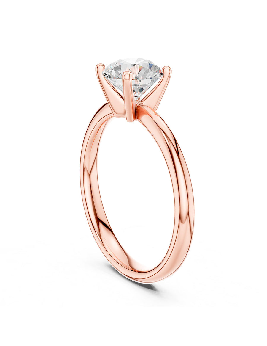 Anillo de Compromiso - solitario - AMORE31-RD-CZ